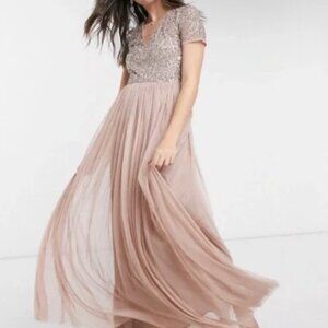 Maya Deluxe Sequin bridesmaid dress (ASOS)